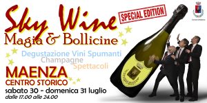 Poster sky wine magia & bollicine