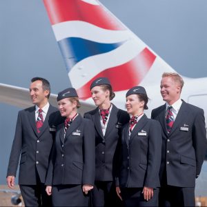 British Airways cabin crew.