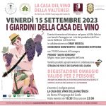 Estate in Valtènesi: il 15 settembre a Puegnago torna l’evento del Consorzio Valtènesi “I Giardini della Casa del Vino”