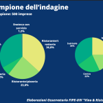 Vino e ristorazione: i consumi valgono 12 miliardi di euro l’anno. Calano spesa e volumi, il futuro vede vini più leggeri